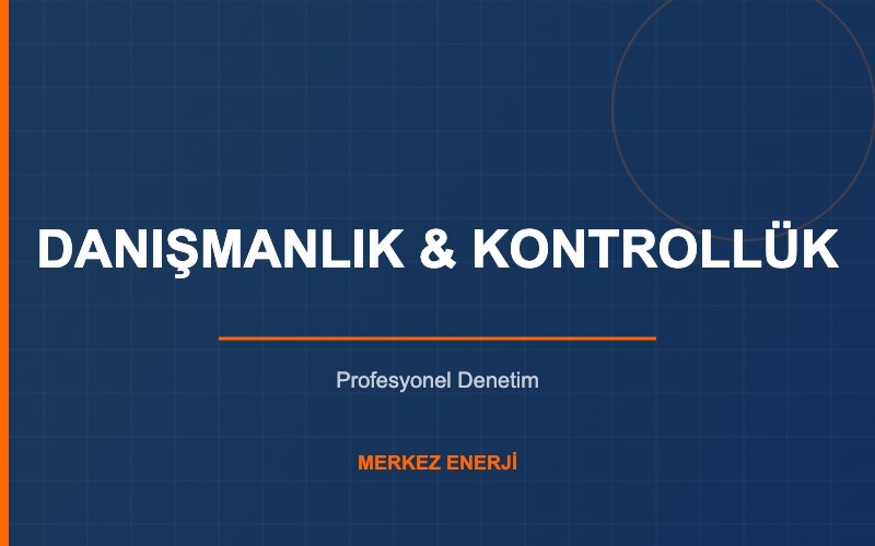 Danışmanlık Ve Kontrollük Hizmetleri